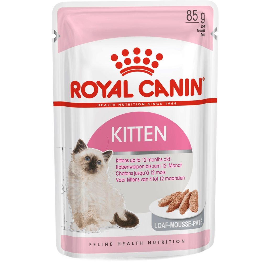 Влажный корм для котят Royal Canin Kitten Loaf паштет 85г фото 