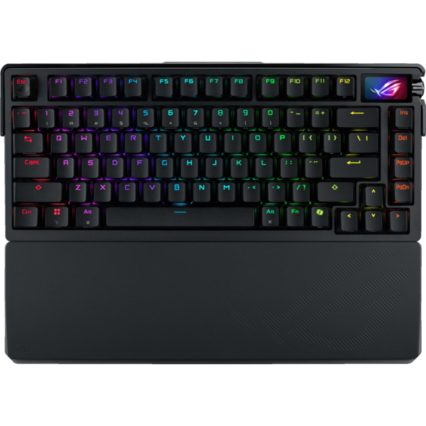 Акція на Игровая клавиатура ASUS ROG Azoth Extreme NX Snow EN RGB Black (90MP03MA-BKUA01) від MOYO