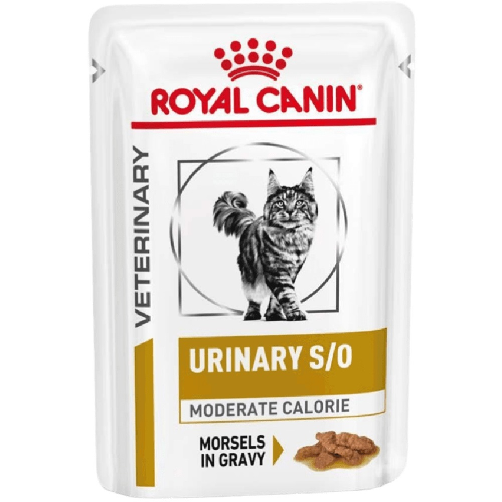 Вологий корм для котів Royal Canin Urinary S/O Moderate Calorie при захворюваннях нижніх сечовивідних шляхів 85гфото