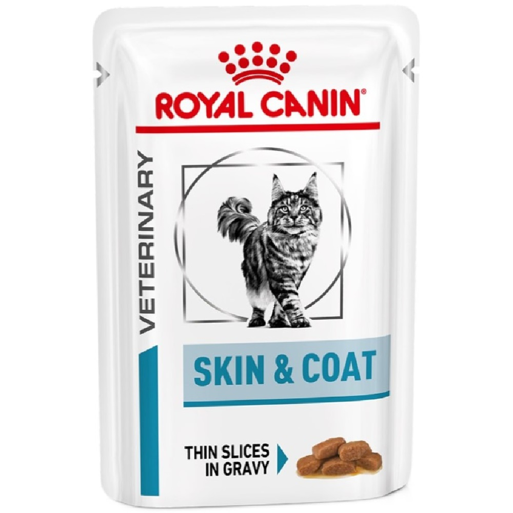 Вологий корм для котів Royal Canin Skin&amp;Coat при дерматозах та надмірному випаданні вовни 85гфото