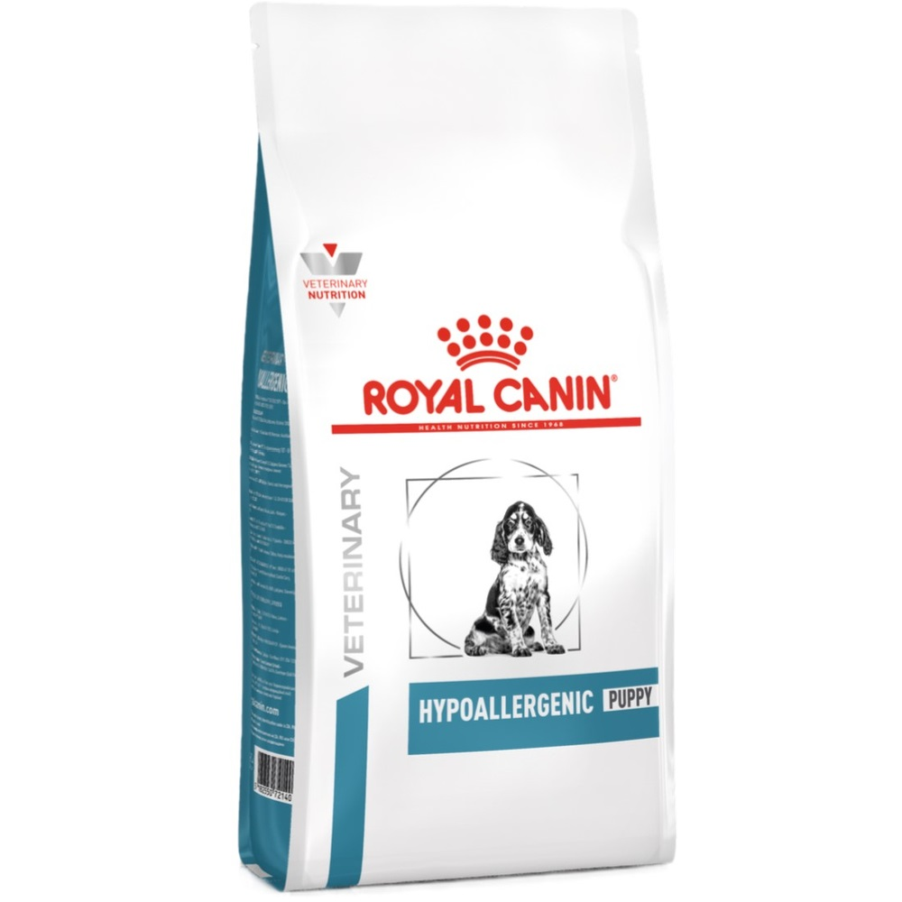 Сухий корм для цуценят Royal Canin Hypoallergenic Puppy для зниження інгредієнтної непереносимості 1.5кгфото