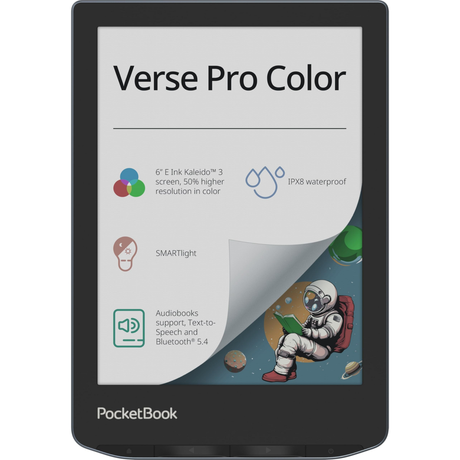 Електронна книга PocketBook 634K3 Verse Pro Color Stormy Seaфото