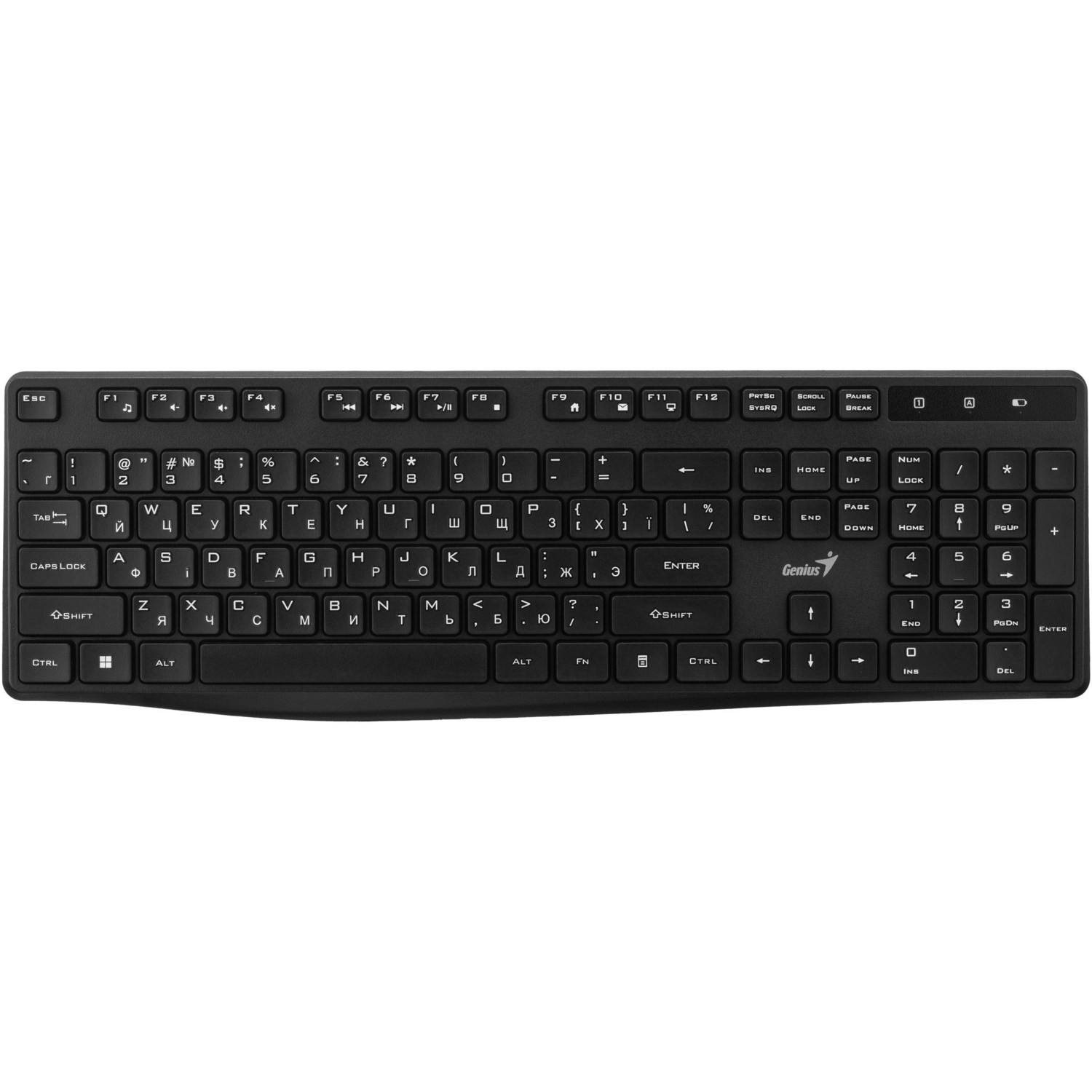 Клавиатура Genius KB-7200, 104key, WL, EN/UKR, Black (31320002406) фото 