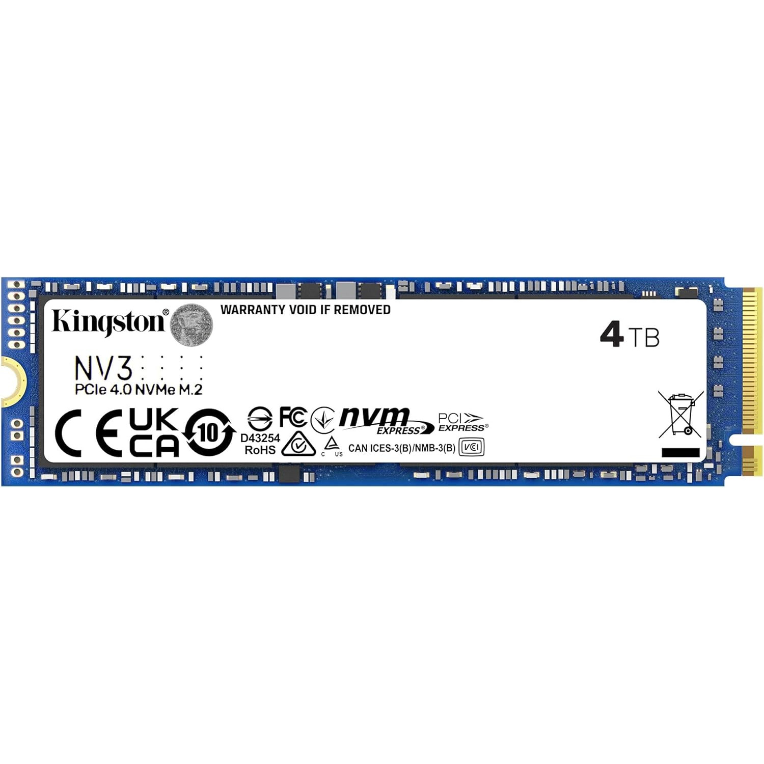 SSD Накопитель Kingston M.2 TB PCIe 4.0 NV3 (SNV3S/000G) фото 