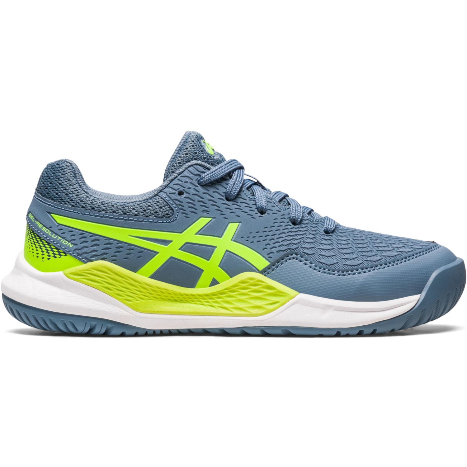 Кросівки для тенісу Asics Gel-Resolution 9 GS 1044A067-400 34.5 (2.5 US) синіфото