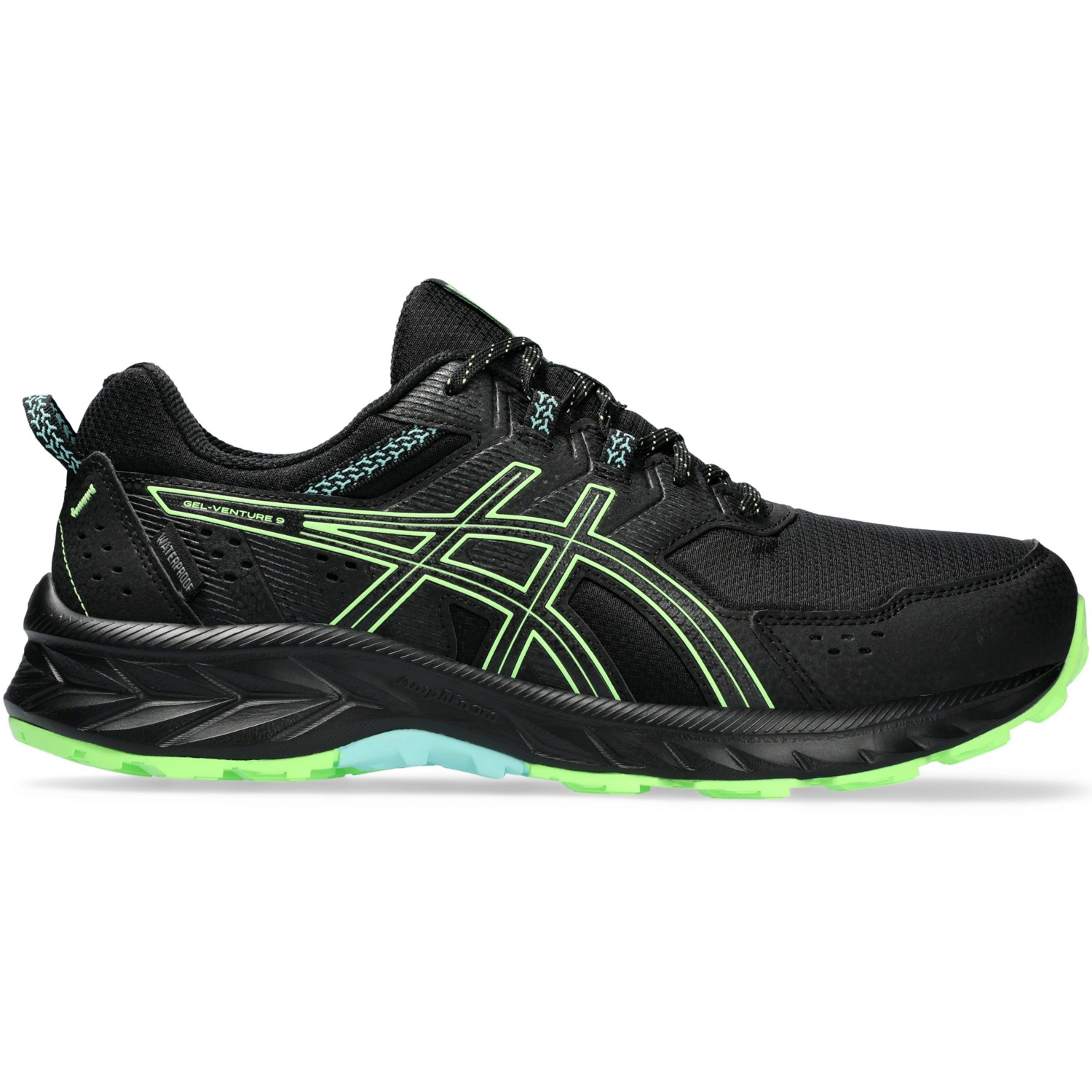 Кросівки чоловічі для бігу Asics Gel-Venture 9 Waterproof 1011B705-002 44 (10 US) чорніфото