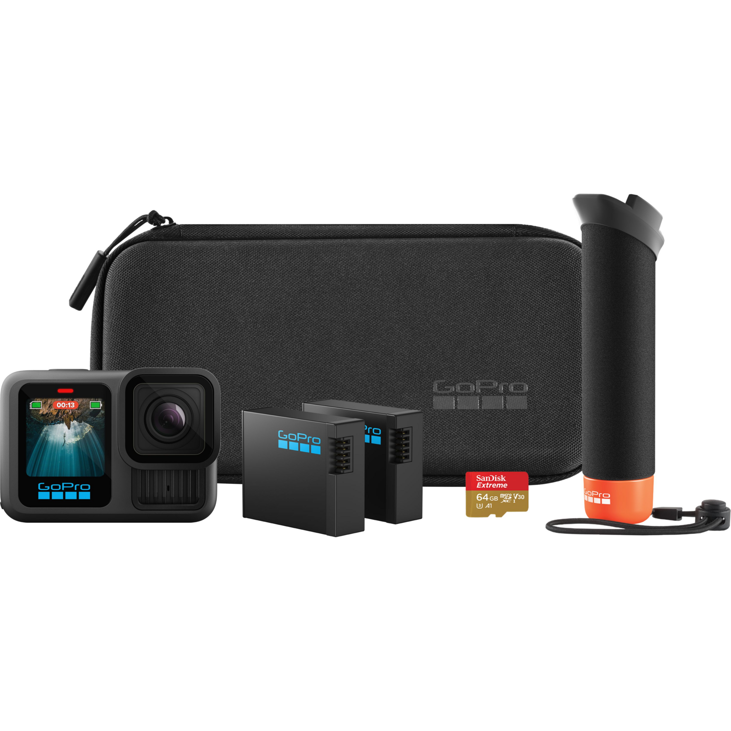 Екшн-камера GoPro HERO13 Black + Enduro + Head Strap + Handler Floating (CHDRB-131-RW)фото