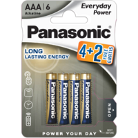 Батарейка Panasonic Everyday Power AAA BLI 6 Alkaline (LR03REE/6B2F)