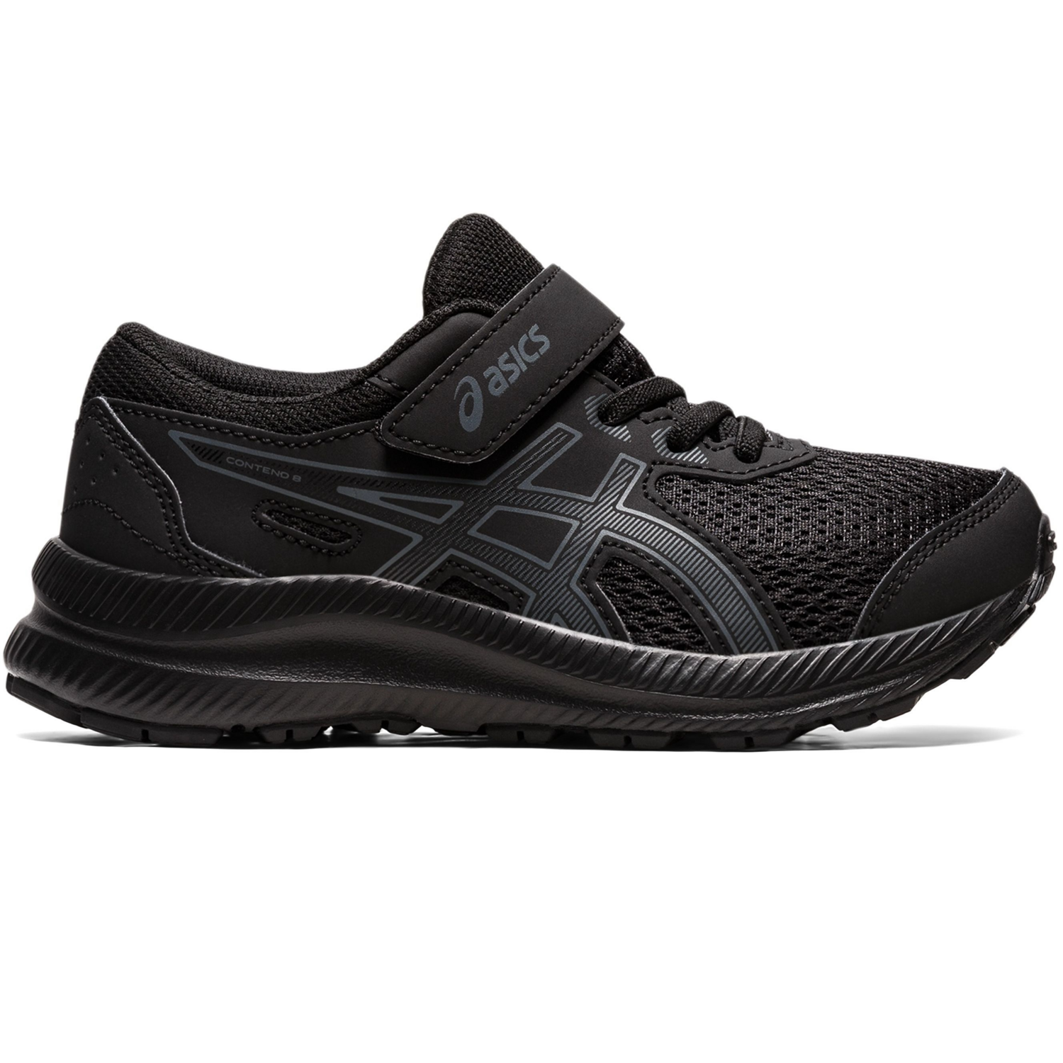 Кроссовки для девочек для бега Asics Contend 8 PS 1014A258-001 27 (K10 US) черные фото 