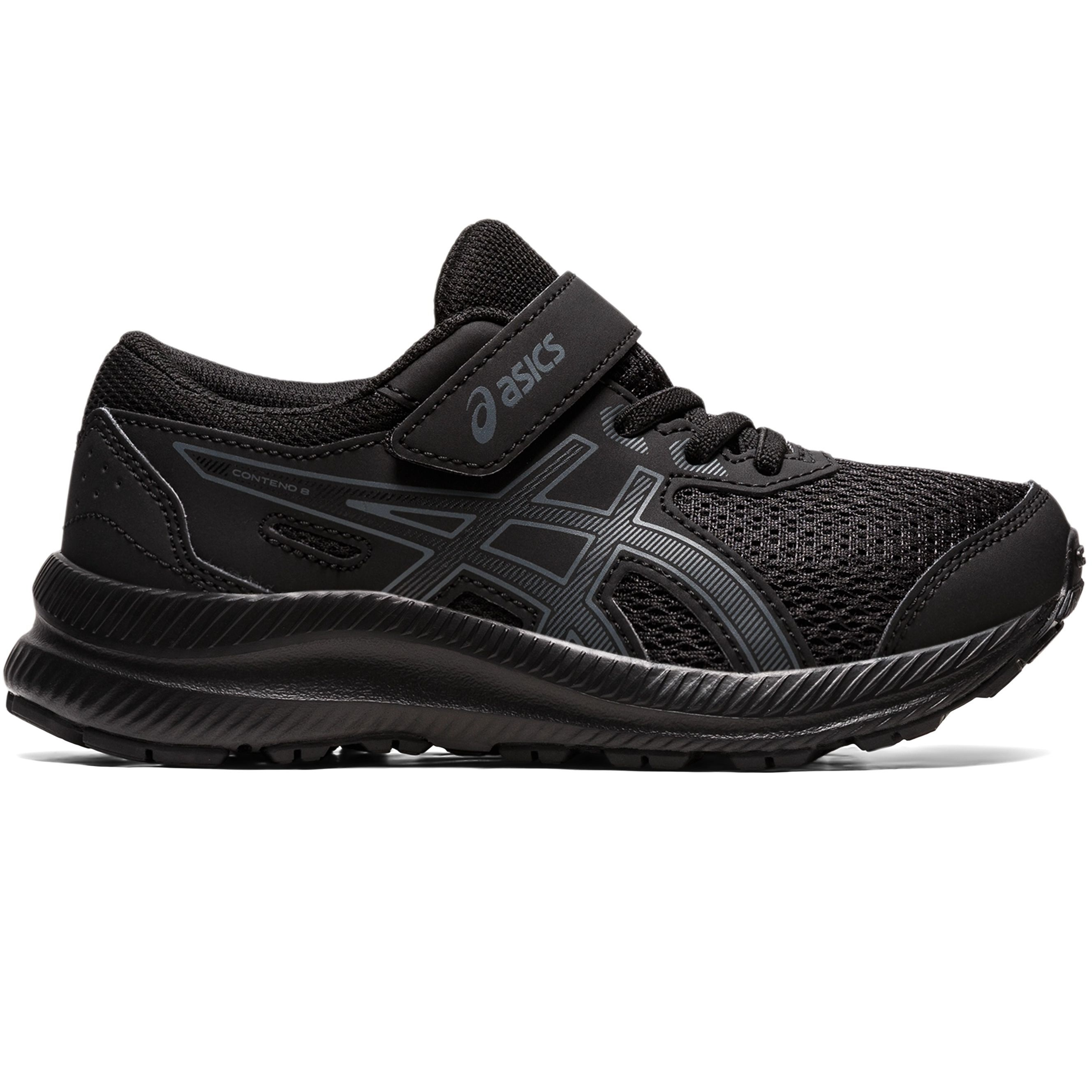 Кросівки для дівчаток для бігу Asics Contend 8 PS 1014A258-001 27 (K10 US) чорніфото1