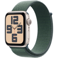 Смартгодинник Apple Watch SE GPS 40mm Starlight Aluminium Case with Lake Green Sport Loop (2024)