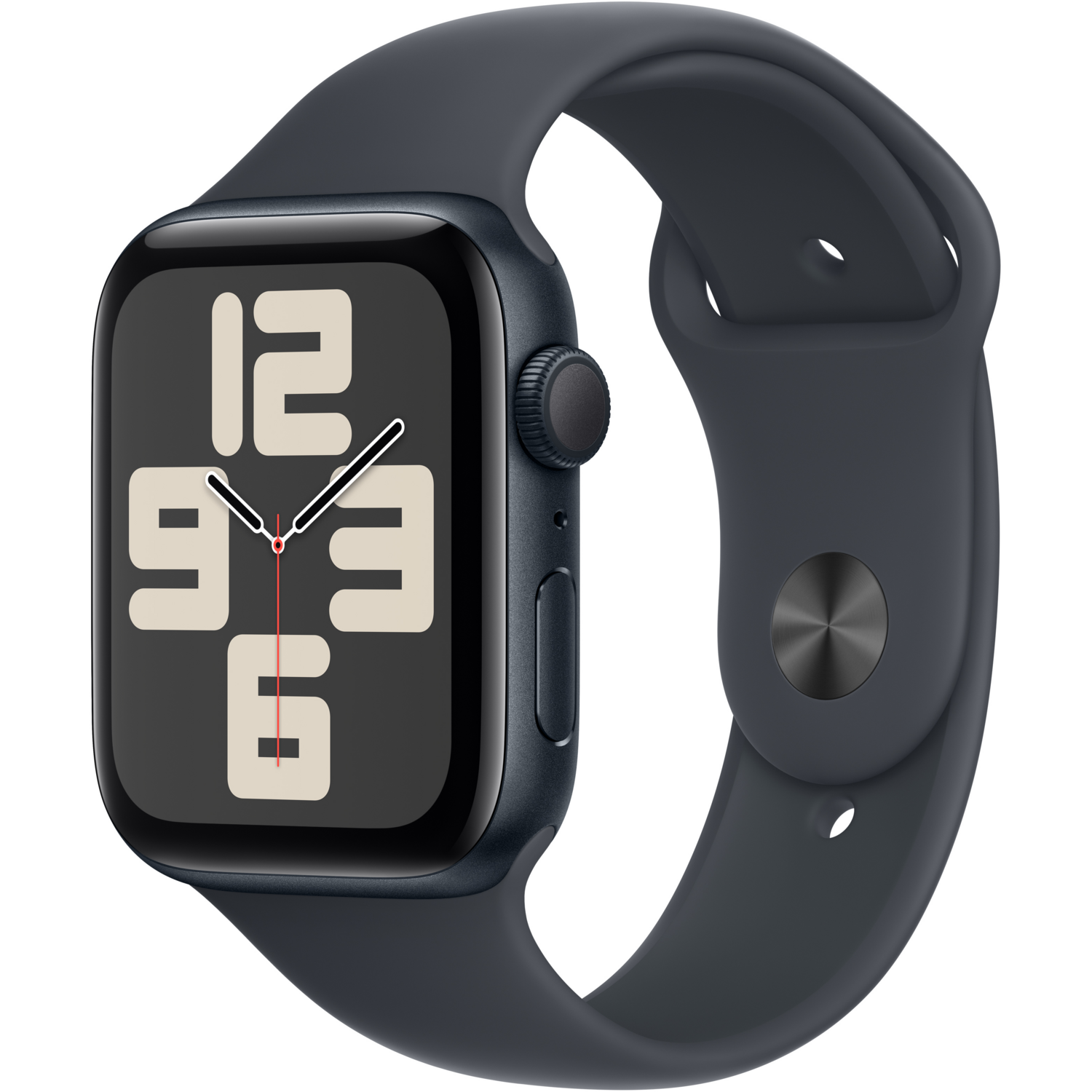 Смартгодинник Apple Watch SE GPS 44mm Midnight Aluminium Case with Midnight Sport Band – S/M (2024)фото