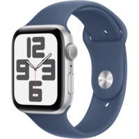 Смартгодинник Apple Watch SE GPS 44mm Silver Aluminium Case with Denim Sport Band – S/M (2024)