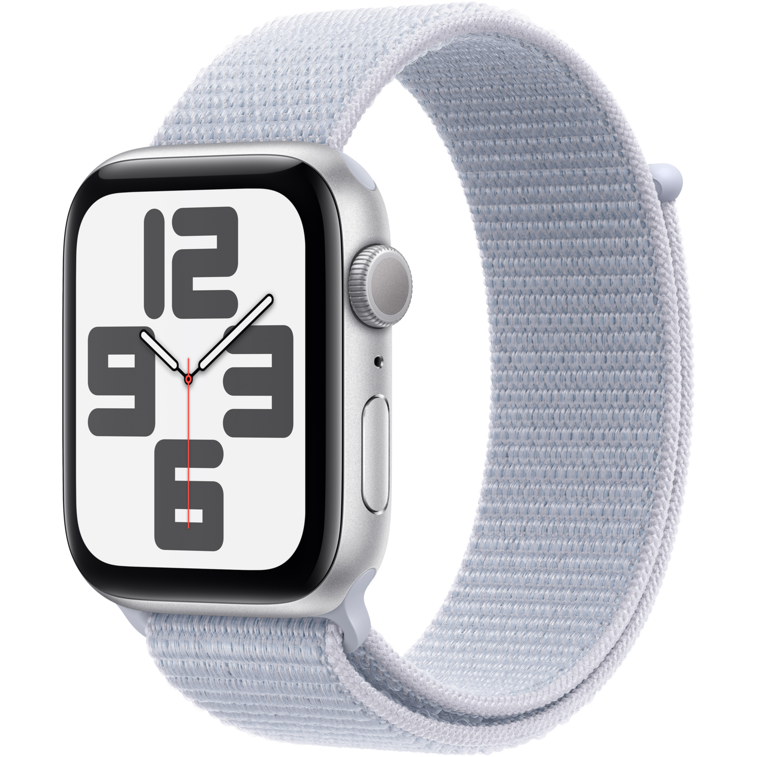 Смартгодинник Apple Watch SE GPS 44mm Silver Aluminium Case with Blue Cloud Sport Loop (2024)фото