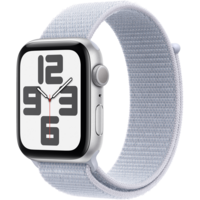 Смартгодинник Apple Watch SE GPS 44mm Silver Aluminium Case with Blue Cloud Sport Loop (2024)