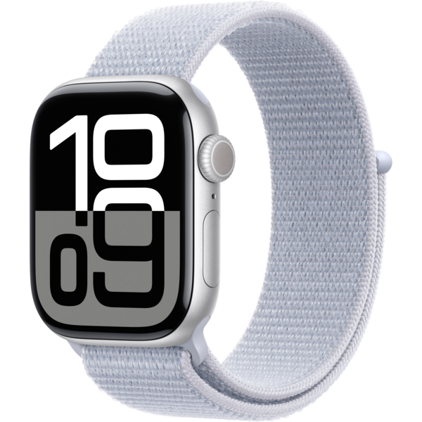 Смарт-часы Apple Watch Series 10 GPS 42mm Silver Aluminium Case with Blue Cloud Sport Loop