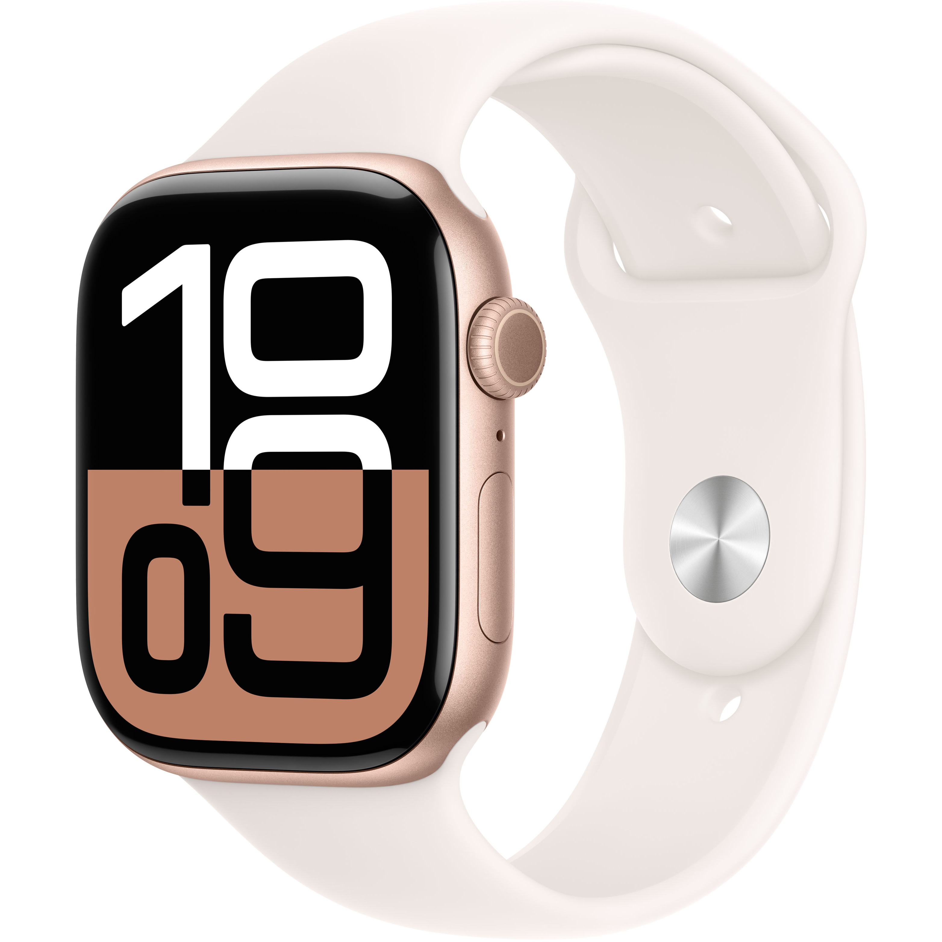 Смарт-часы Apple Watch Series 10 GPS 46mm Rose Gold Aluminium Case with Light Blush Sport Band - S/M фото 1