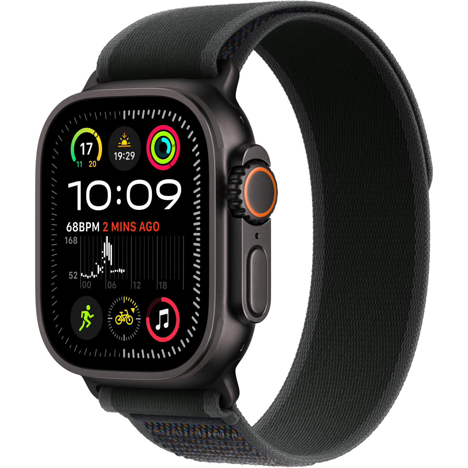 Смарт-часы Apple Watch Ultra 2 49mm Black Titanium Case with Black Trail Loop - S/M (2024) фото 