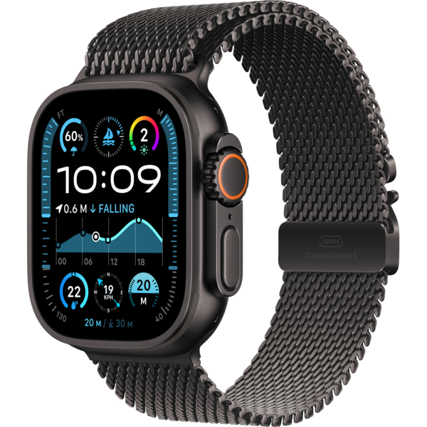 

Смарт-часы Apple Watch Ultra 2 49mm Black Titanium Case with Black Titanium Milanese Loop - L (2024)