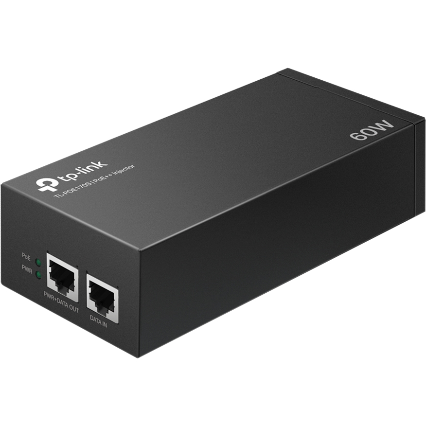 PoE-Инжектор TP-LINK POE170S 1xGE, 1xGE PoE, 60Вт (POE170S) фото 