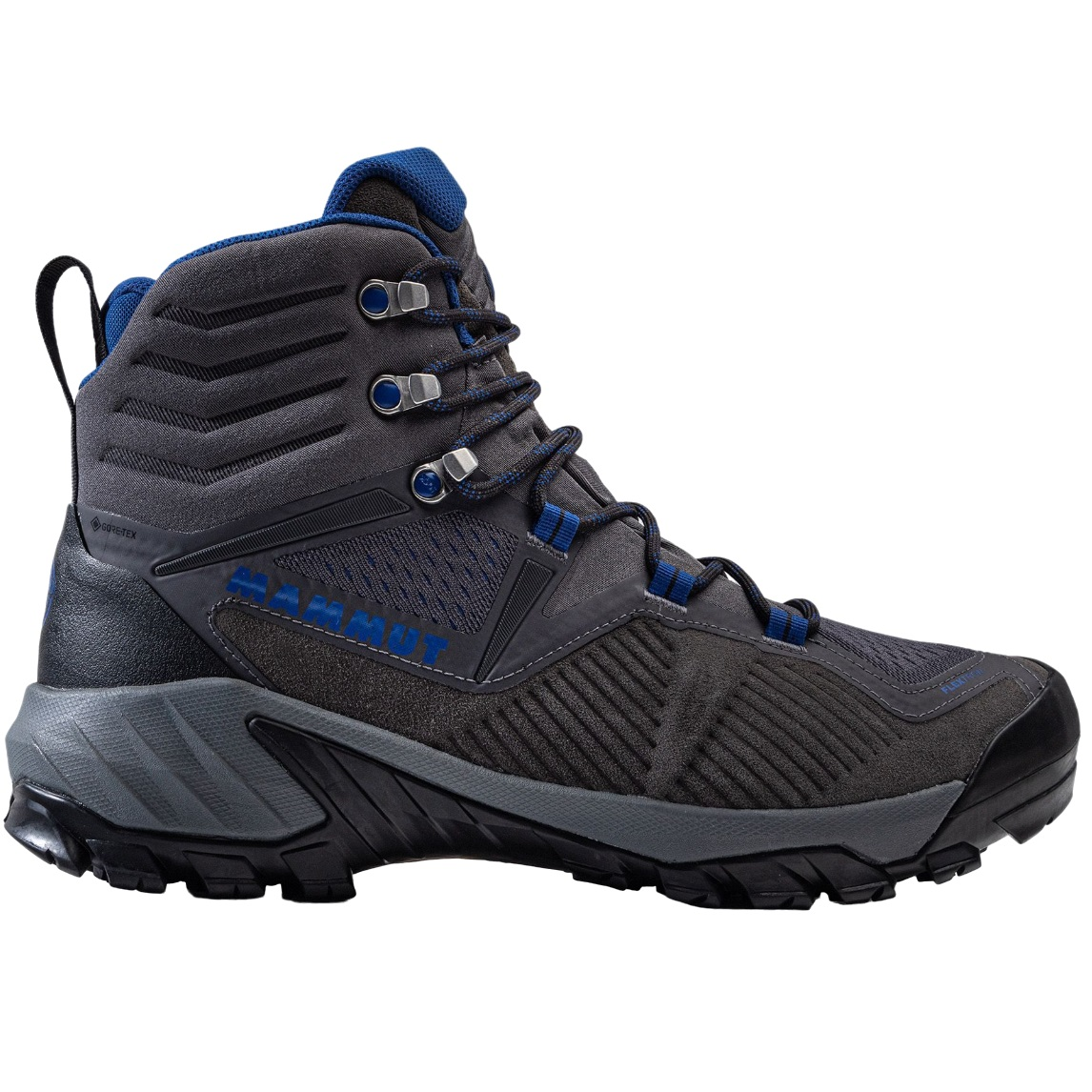 Ботинки мужские для хайкинга Mammut Sapuen High GTX 3030-04241 41 1/3 (7.5 UK) серые/синие фото 