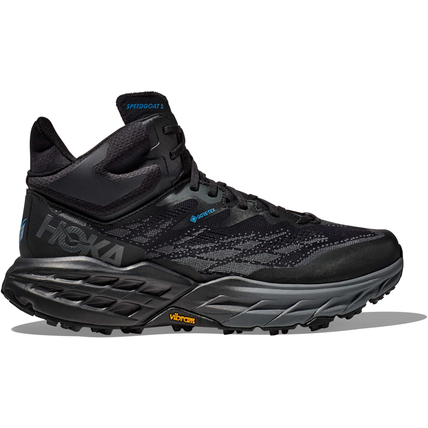 Чоловічі черевики для туризму Hoka Speedgoat 5 Mid GTX 1127918-BBLC 40 (7 US) чорніфото