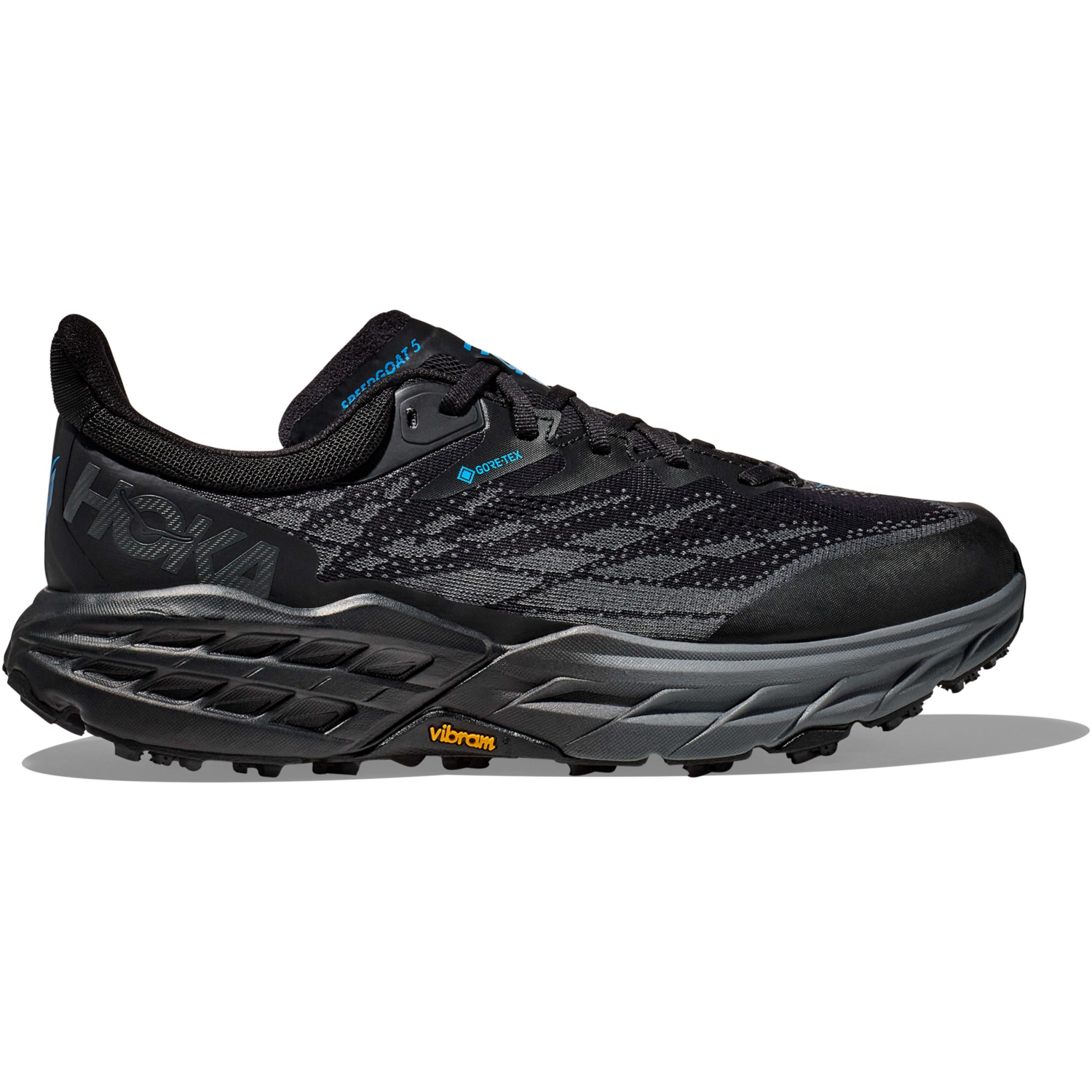 Кросівки чоловічі для бігу Hoka Speedgoat 5 GTX 1127912-BBLC 42 (8.5 US) чорніфото