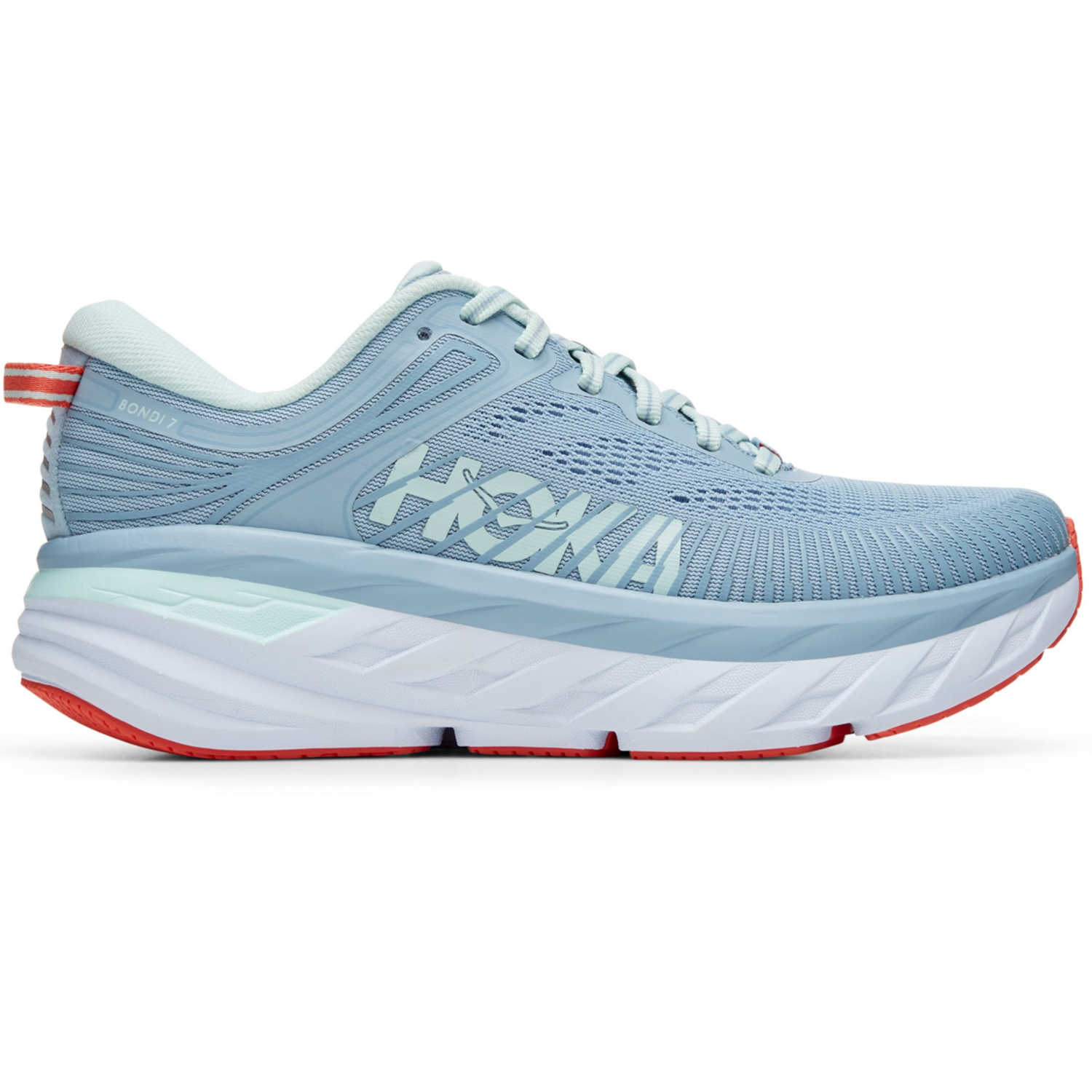 Кроссовки женские для бега Hoka Bondi 7 1110519-BFBG 42 (9.5 US) голубые фото 