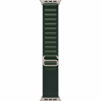 Ремешок Apple Watch 49mm Natural Titanium Finish Dark Green Alpine Loop Small (MXMU3ZM/A)