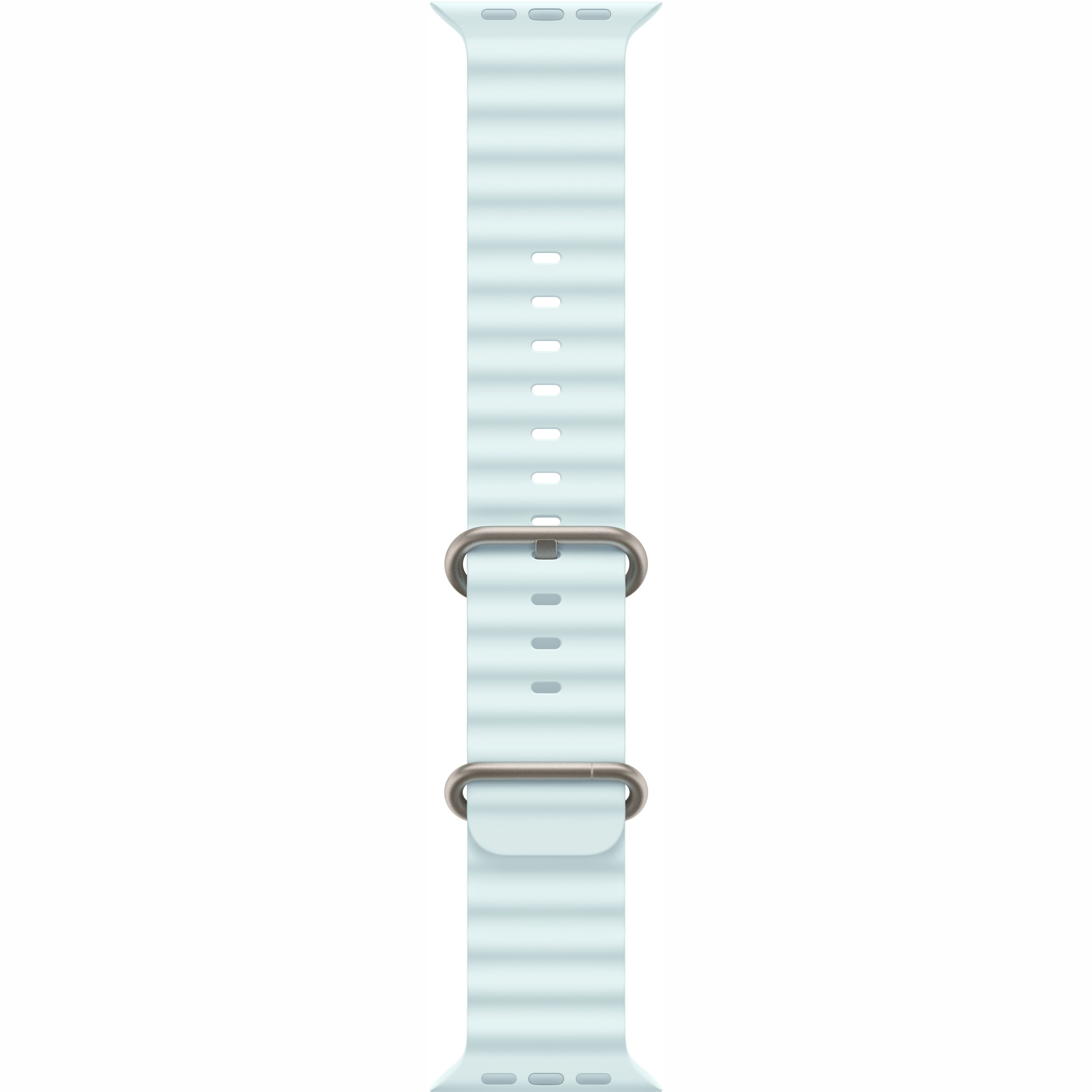 Ремешок Apple Watch 49mm Natural Titanium Finish Ice Blue Ocean Band (MXTF3ZM/A) фото 1