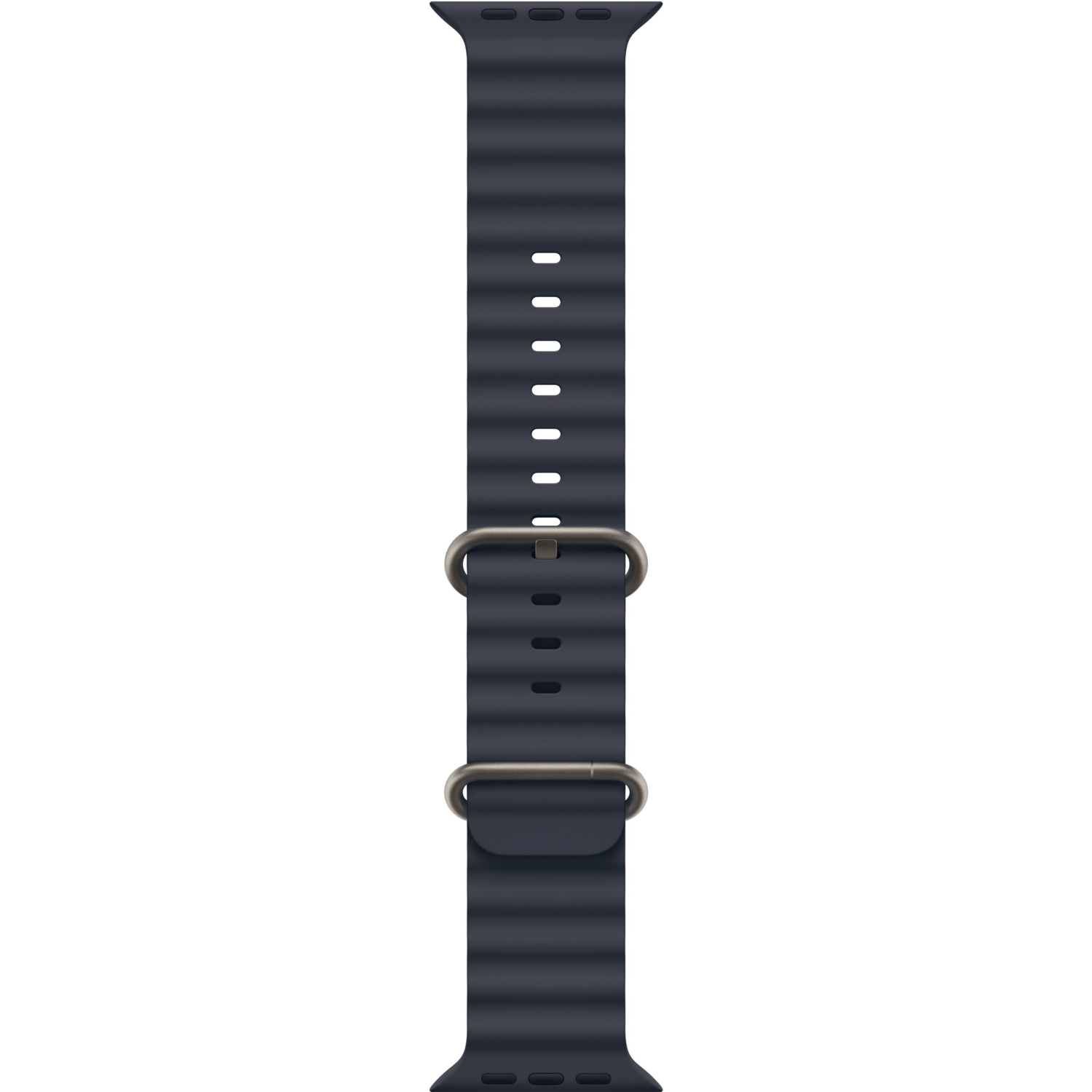 Ремінець Apple Watch 49mm Natural Titanium Finish Navy Ocean Band (MXTH3ZM/A)фото