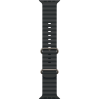 Ремінець Apple Watch 49mm Natural Titanium Finish Black Ocean Band (MXTL3ZM/A)