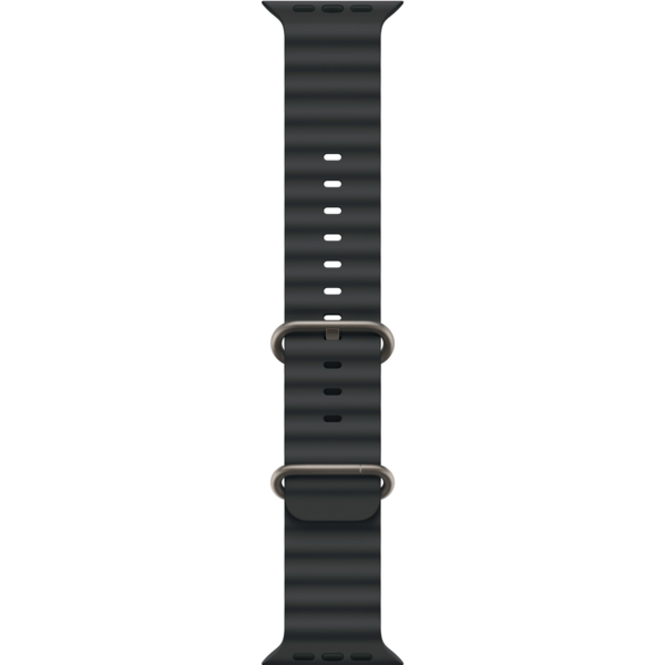 

Ремешок Apple Watch 49mm Natural Titanium Finish Black Ocean Band (MXTL3ZM/A)