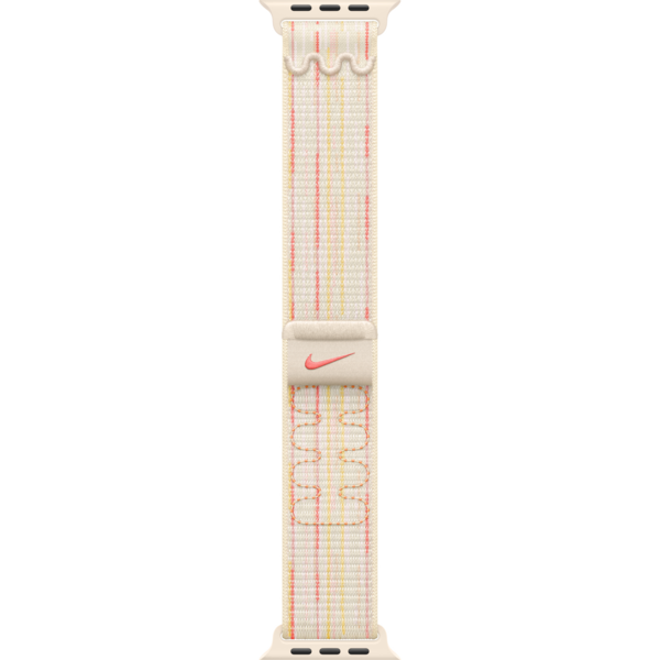 

Ремешок Apple Watch 46mm Starlight/Pink Nike Sport Loop (MYJE3ZM/A)