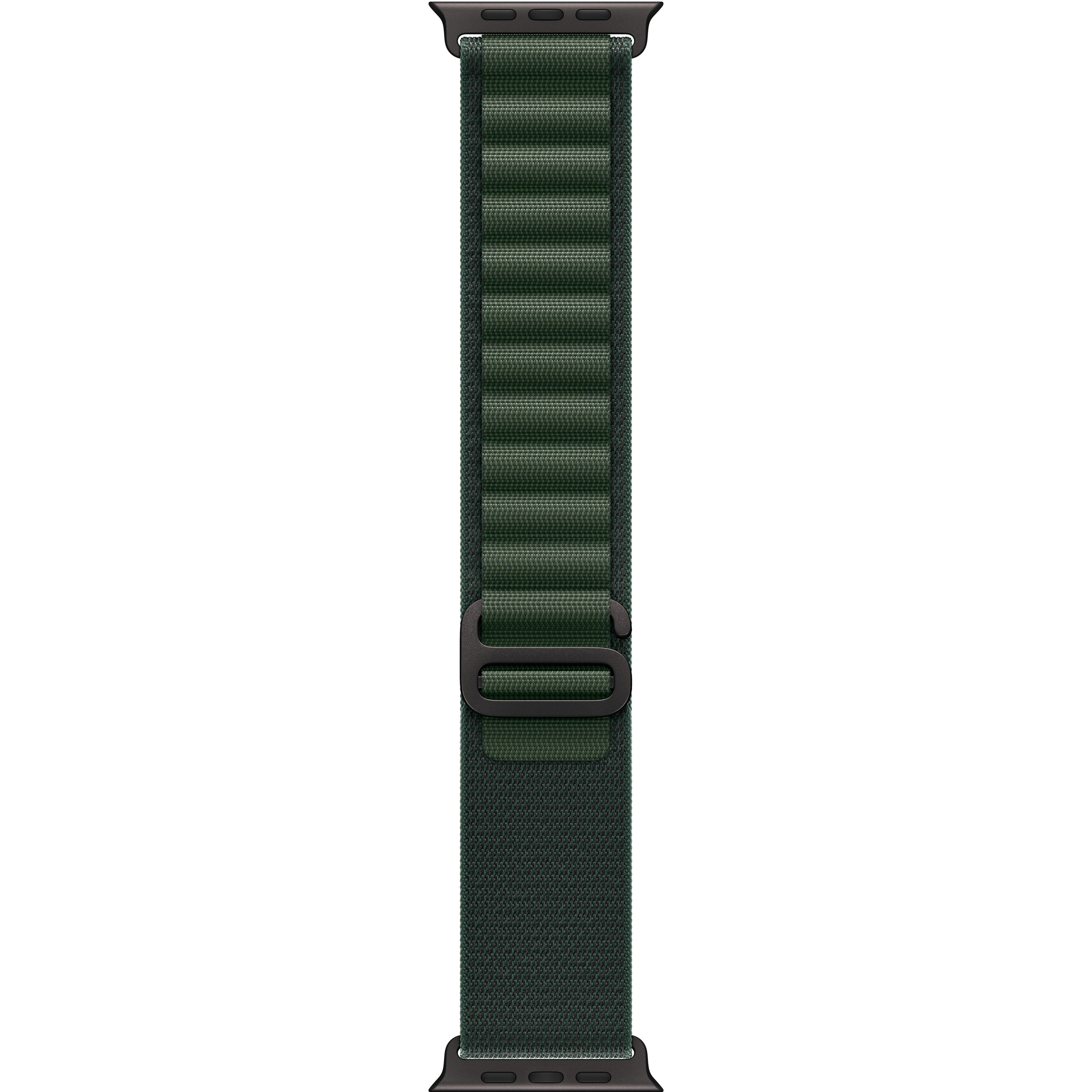 Ремінець Apple Watch 49mm Black Titanium Finish Dark Green Alpine Loop Small (MYPQ3ZM/A)фото1