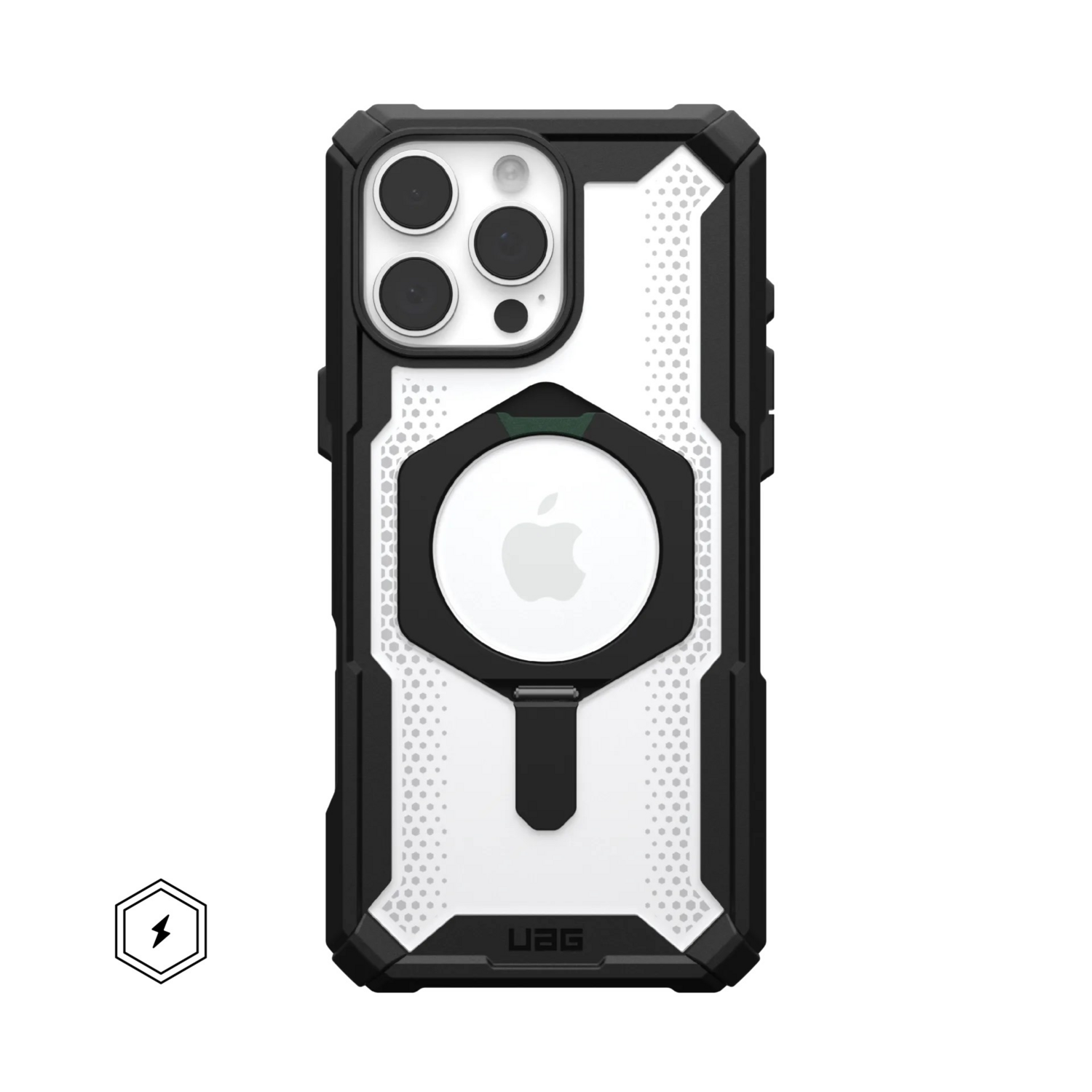 Чехол UAG для Apple iPhone 16 Pro Max Plasma XTE MagSafe, Black/Clear (11447511404G) фото 