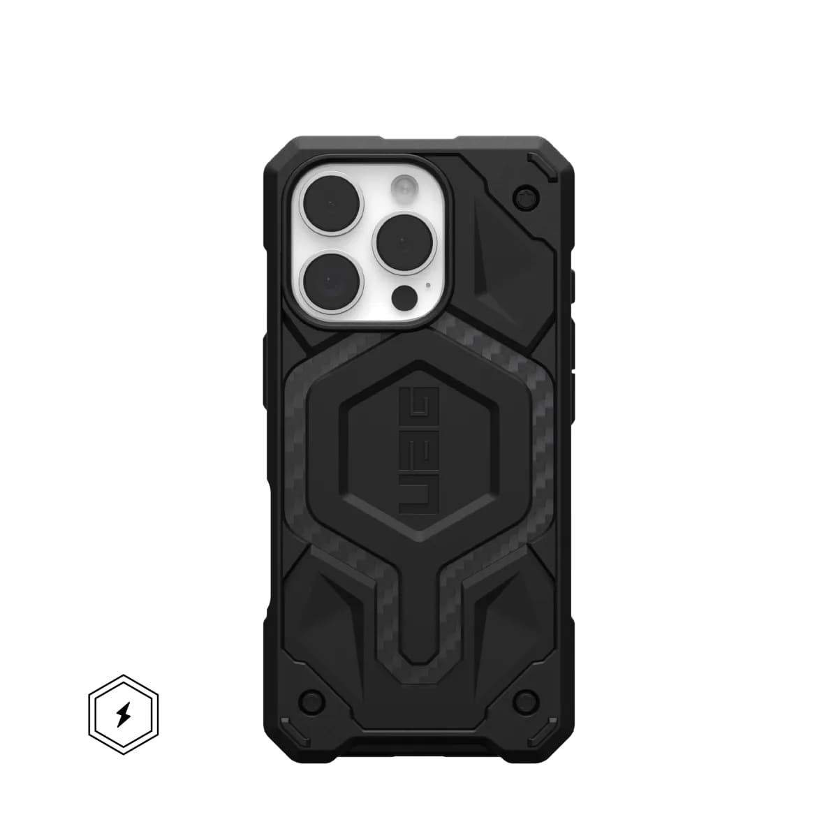 Чехол UAG для Apple iPhone 16 Pro Monarch Pro Magsafe, Carbon Fiber (114456114242) фото 