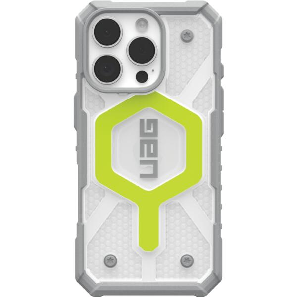 

Чехол UAG для Apple iPhone 16 Pro Pathfinder Clear Magsafe, Active Neon (114464118181)
