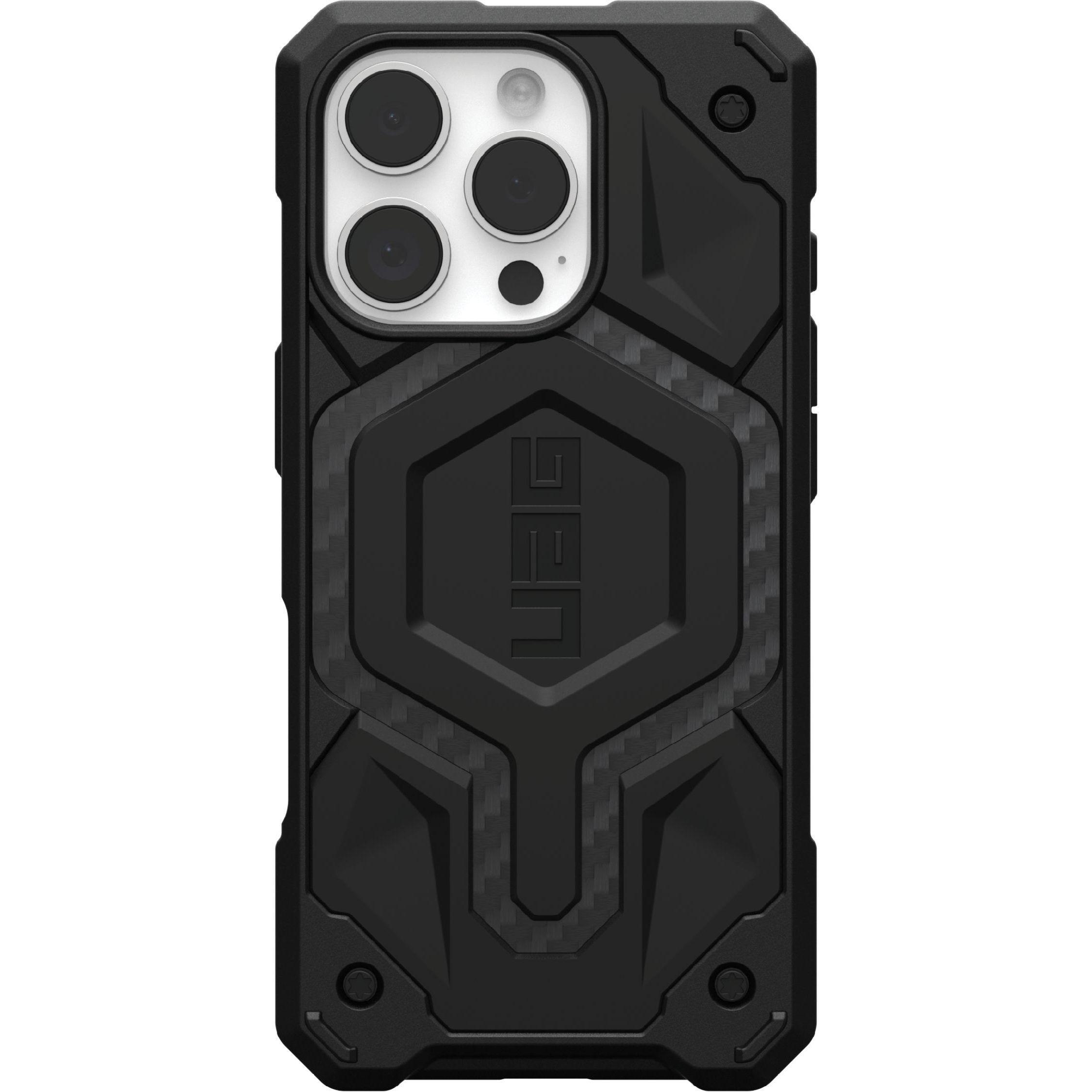 Чохол UAG для Apple iPhone 16 Pro Monarch, Carbon Fiber (114460114242)фото1
