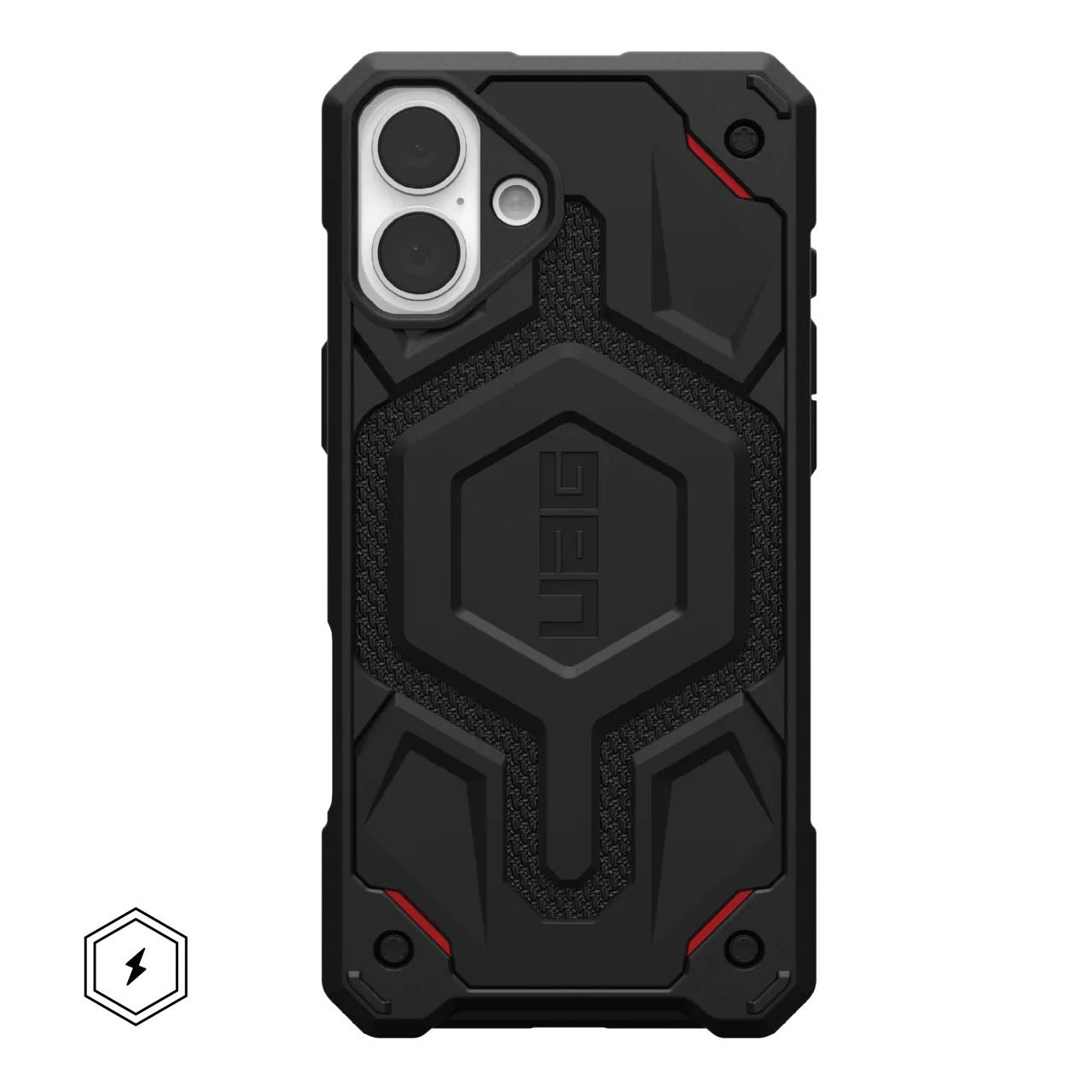 Чохол UAG для Apple iPhone 16 Monarch Pro Magsafe, Kevlar Black (114458113940)фото