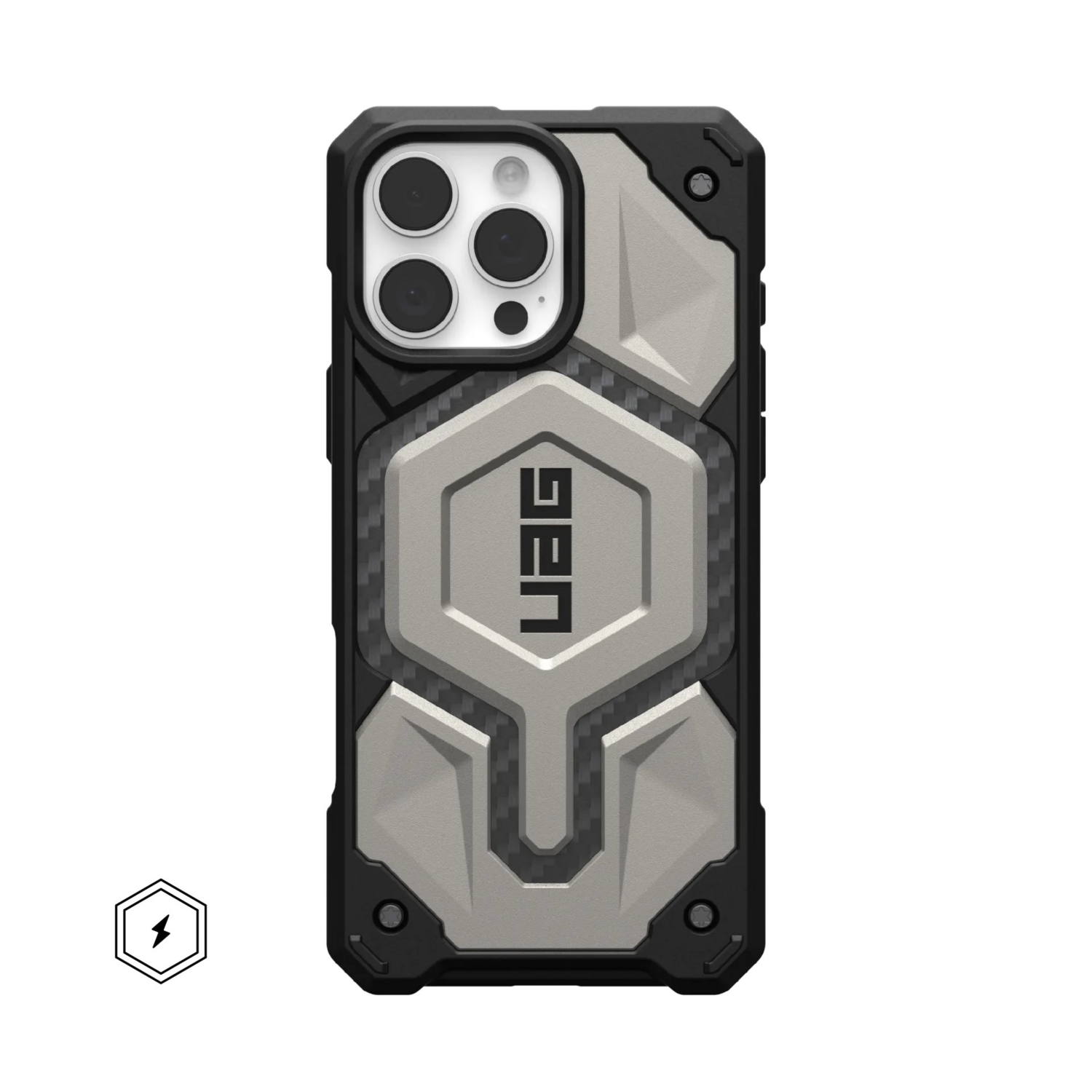 Чехол UAG для Apple iPhone 16 Pro Max Monarch Pro Magsafe, Titanium (114457113636) фото 