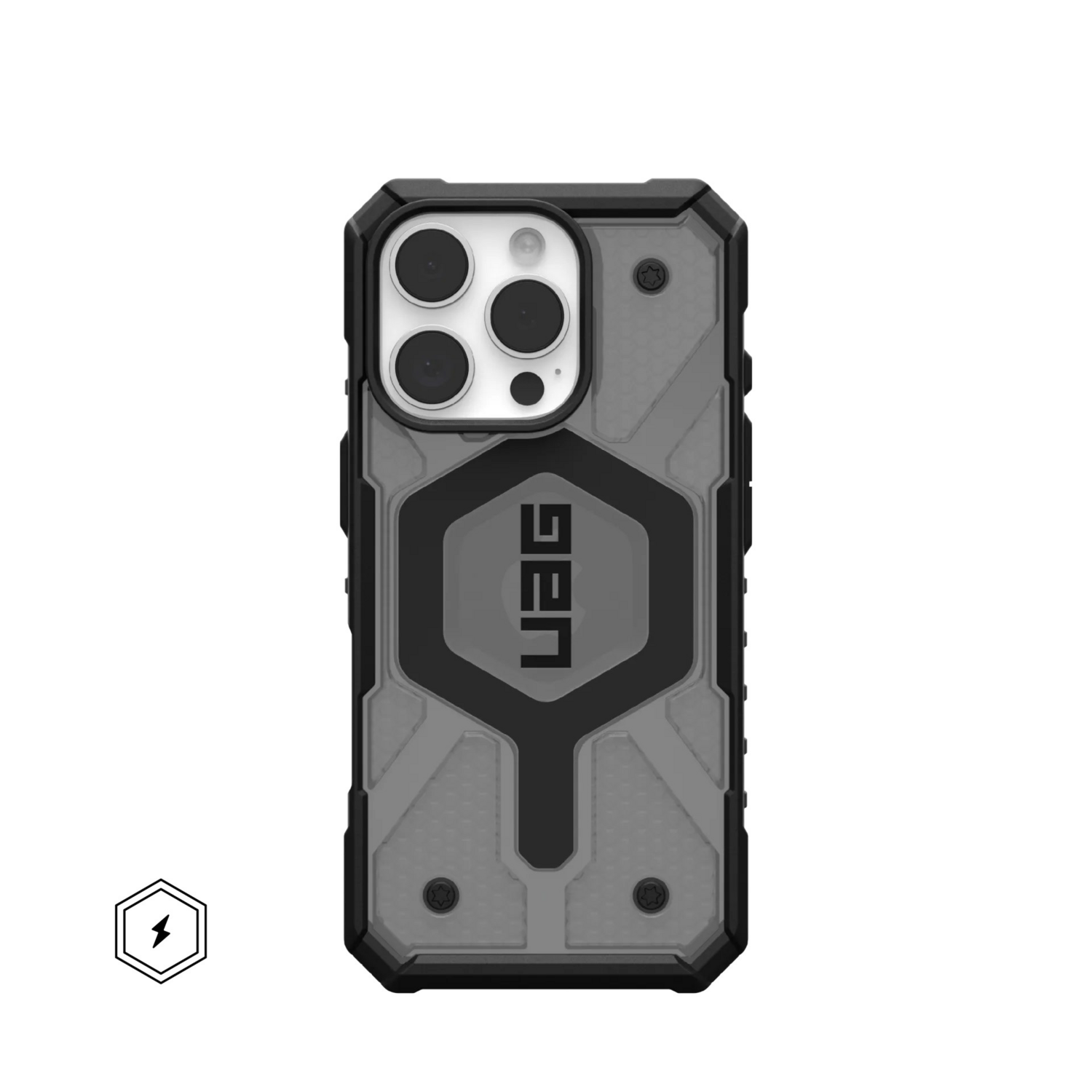 Чохол UAG для Apple iPhone 16 Pro Pathfinder Clear Magsafe, Ash (114464113131)фото