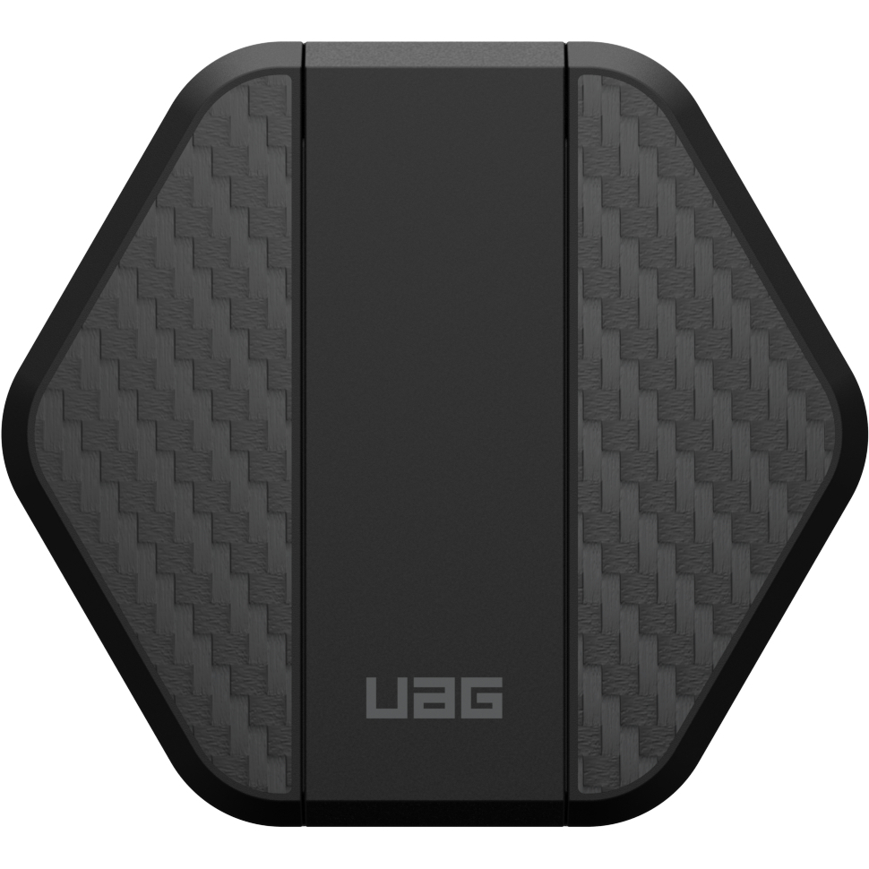 Бездротовий зарядний пристрій UAG Wireless Charging Pad With Stand, Black/Carbon Fiber (9B4410114042)фото