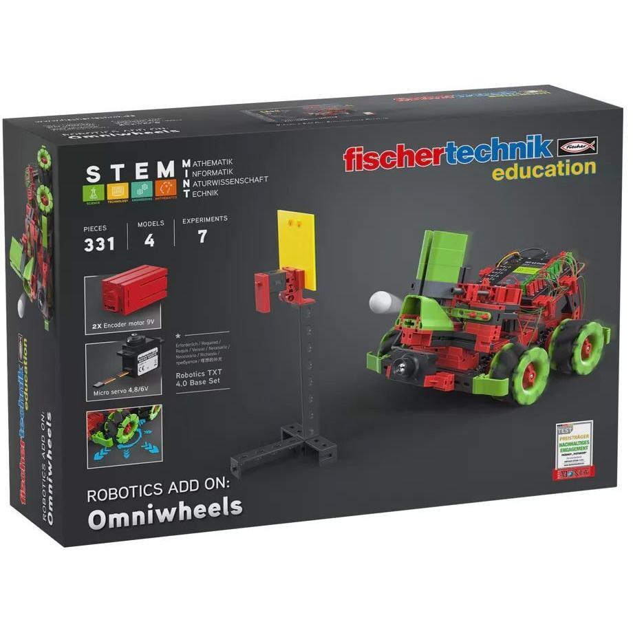 Набор-расширение fisсhertechnik STEM ROBOTICS Омниколеса (FT-559898) фото 1
