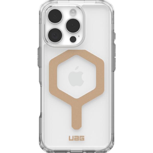 

Чехол UAG для Apple iPhone 16 Pro Plyo Magsafe, Ice/Gold (114480114381)