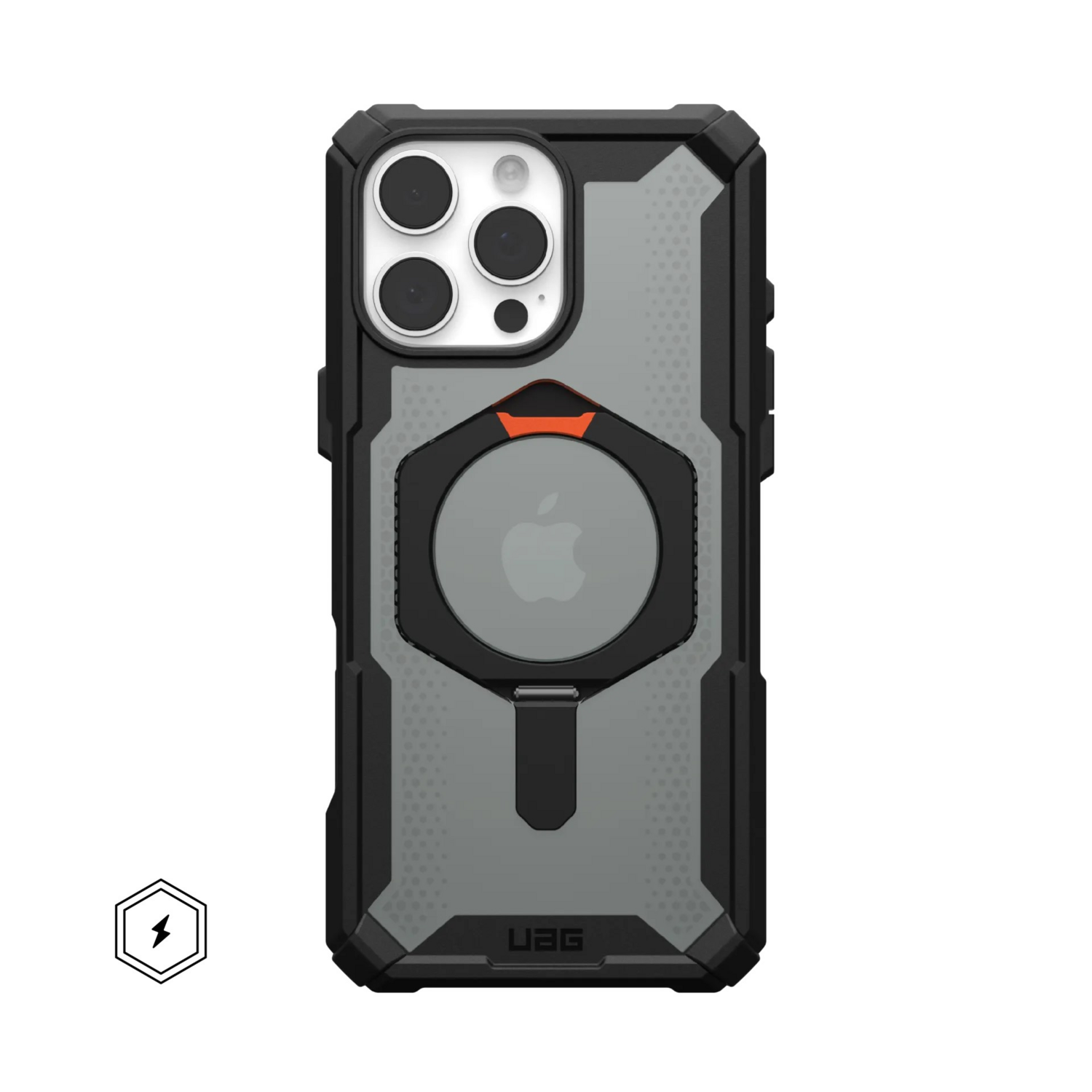 Чехол UAG для Apple iPhone 16 Pro Max Plasma XTE MagSafe, Black/Orange (114475114097) фото 