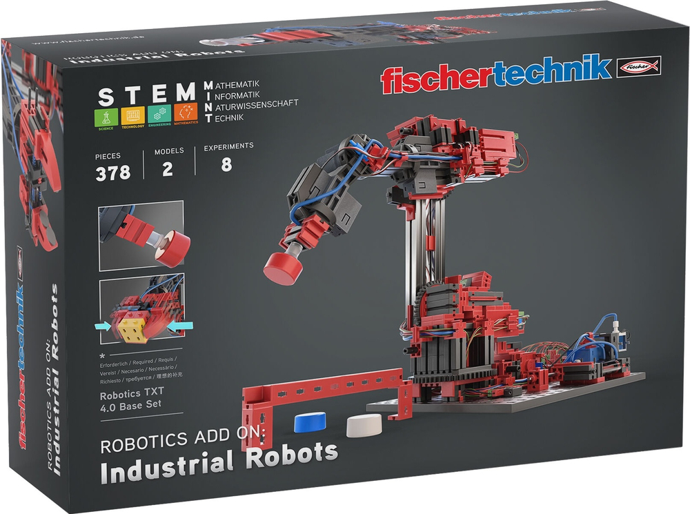 Набір-розширення fisсhertechnik STEM ROBOTICS Промислові роботи (FT-564064)фото1