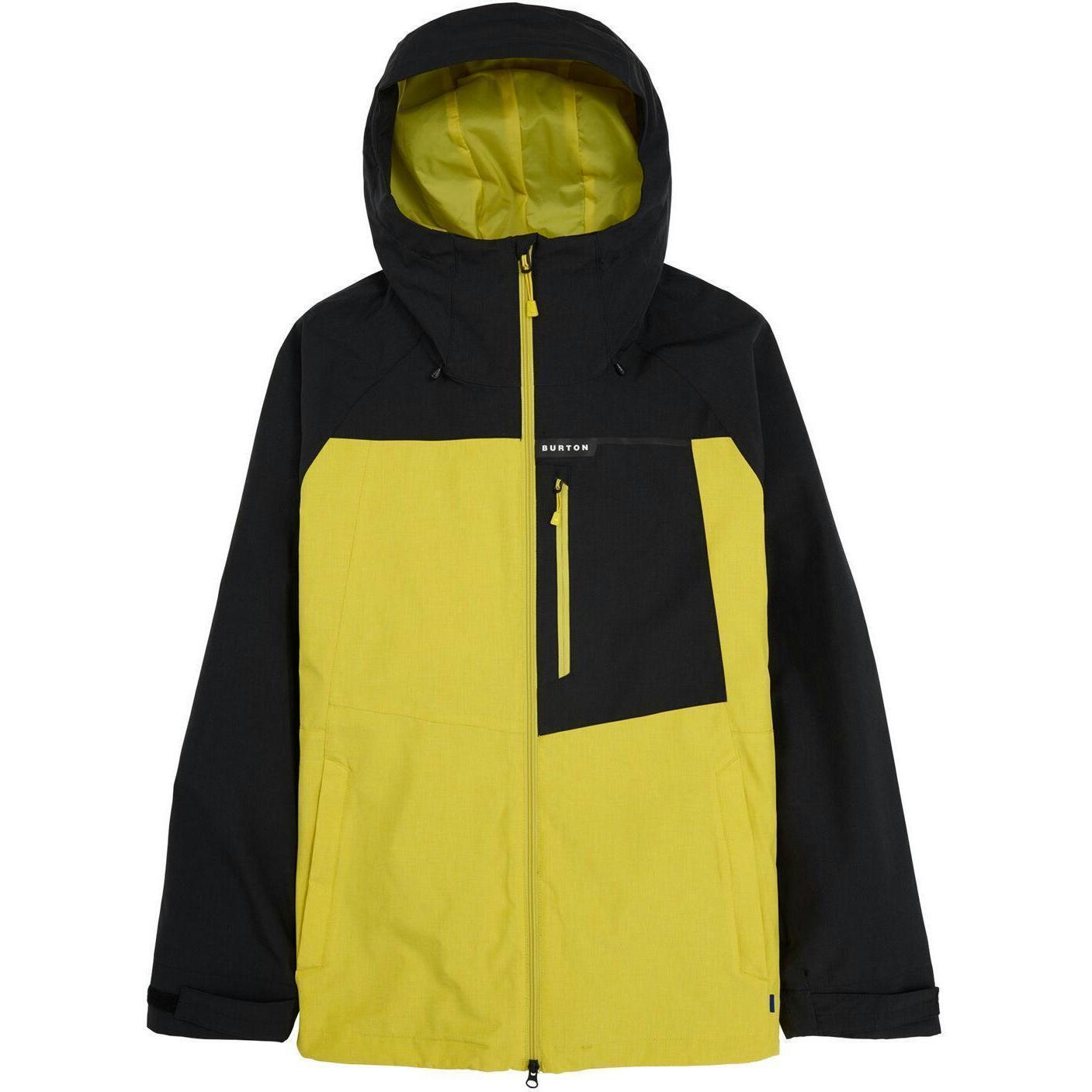 Сноубордичная куртка Burton ( 233591 ) M LODGEPOLE JK 2024 TRUBLK/SULFUR S желтый фото 1