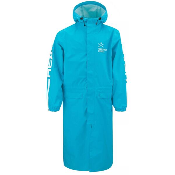 Тренировочный плащ HEAD ( 826012 ) RACE Rain Coat Junior 2024 Blue 140 голубой