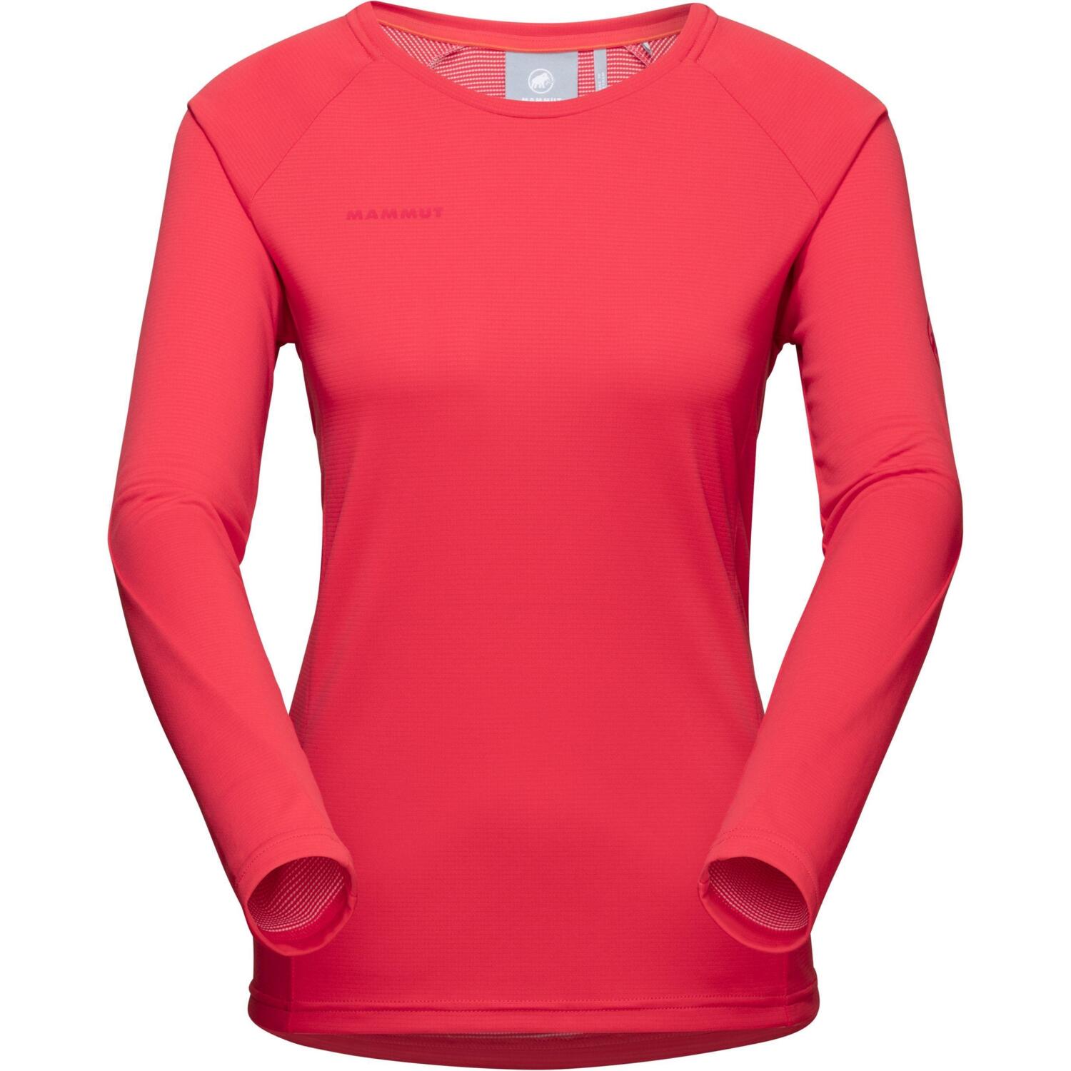 Лонгслив для туризма Mammut ( 1016-00810 ) Aegility Longsleeve Women 2021 sunset M розовый фото 